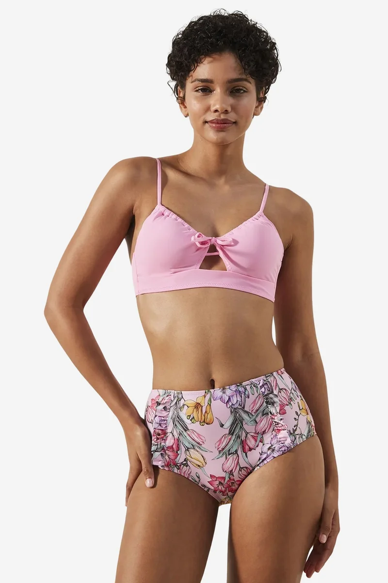 Penti PENTI Filipa Floral Print High Waisted Bikini Bottom