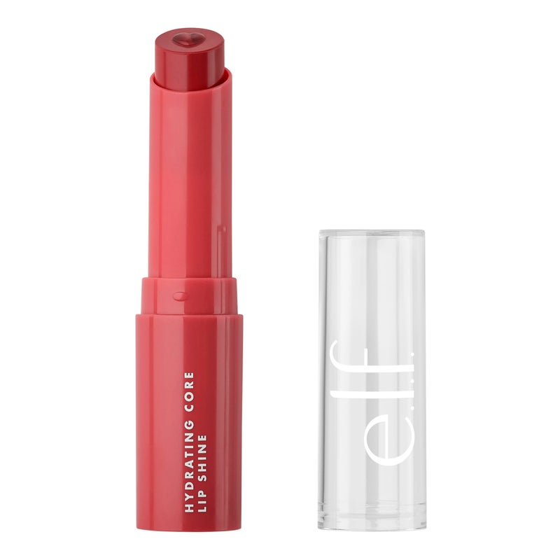 elf e.l.f. Hydrating Core Lip Shine, Lip Balm For A Sheer Tint Of Color & Soft Shine, Made With Nourishing Vitamin E, Vegan & Cruelty-Free, Joyful - Image 1