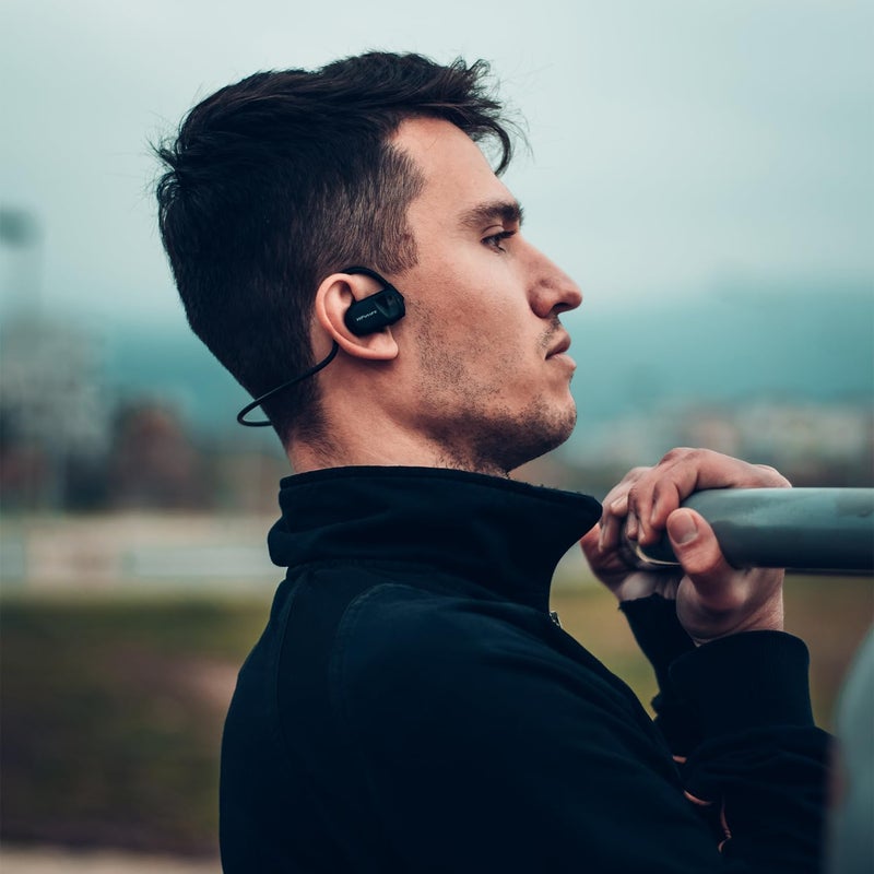 HiFuture FutureMate Open-Ear Wireless Headphones – Gray | Bluetooth 5.3, Dual Mic ENC, 8H Playtime, IPX5 Waterproof, Secure Fit, Open-Ear Comfort - Image 2