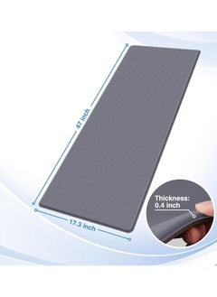 Generic 75*45cm Kitchen Rug Mats  Kitchen Mats, 1PC Kitchen Rugs, Cushioned Anti Fatigue Kitchen Mats for Floor, Non-Slip Standing Desk Mat, Waterproof Kitchen Rug Set for Kitchen, Floor, Office, Specialized in Anti Slippery and Machine Washable,Grey  - Image 2
