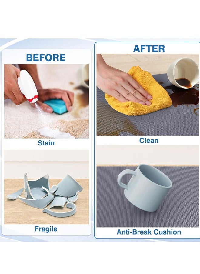 Generic 75*45cm Kitchen Rug Mats  Kitchen Mats, 1PC Kitchen Rugs, Cushioned Anti Fatigue Kitchen Mats for Floor, Non-Slip Standing Desk Mat, Waterproof Kitchen Rug Set for Kitchen, Floor, Office, Specialized in Anti Slippery and Machine Washable,Grey  - Image 4