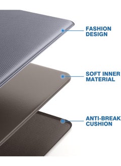 Generic 75*45cm Kitchen Rug Mats  Kitchen Mats, 1PC Kitchen Rugs, Cushioned Anti Fatigue Kitchen Mats for Floor, Non-Slip Standing Desk Mat, Waterproof Kitchen Rug Set for Kitchen, Floor, Office, Specialized in Anti Slippery and Machine Washable,Grey  - Image 5