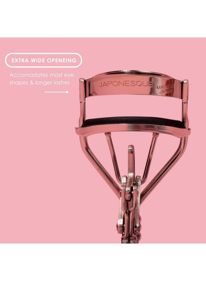 JAPONESQUE Power Curler Eyelash Curler, Instant Lash Curler for Longer Lashes, Silicone Pad, Nickel Finish - Image 5
