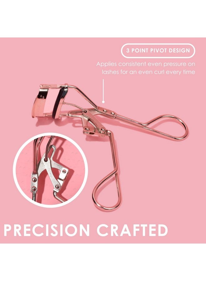 JAPONESQUE Power Curler Eyelash Curler, Instant Lash Curler for Longer Lashes, Silicone Pad, Nickel Finish - Image 4