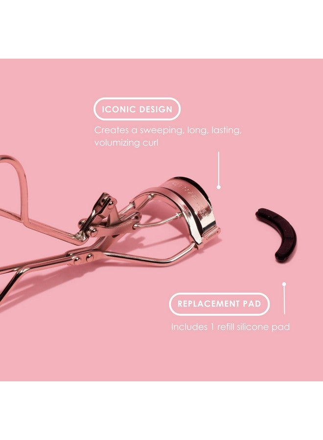 JAPONESQUE Power Curler Eyelash Curler, Instant Lash Curler for Longer Lashes, Silicone Pad, Nickel Finish - Image 3
