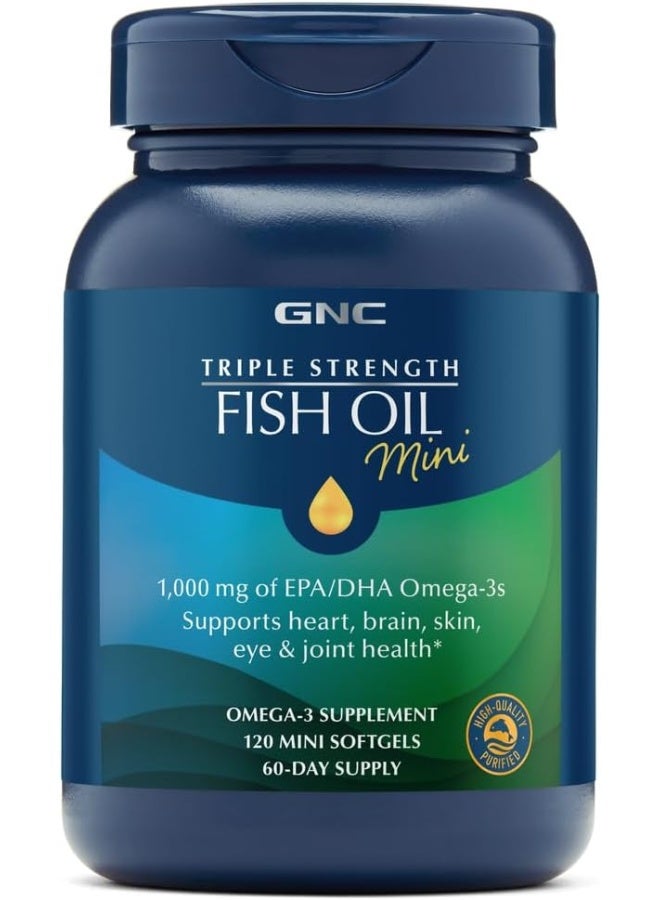 GNC Triple Strength Fish Oil Mini - Image 1