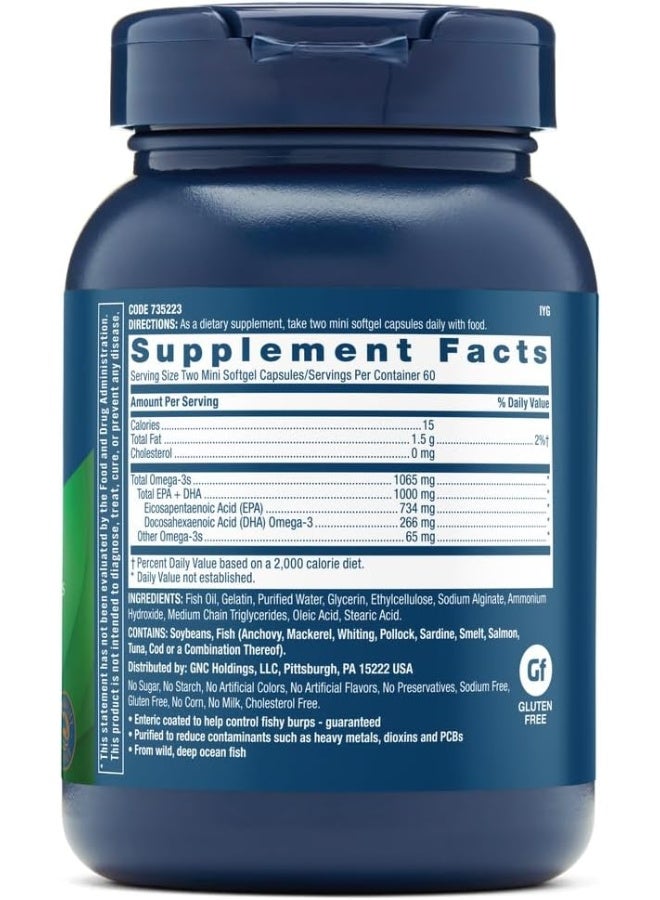 GNC Triple Strength Fish Oil Mini - Image 2