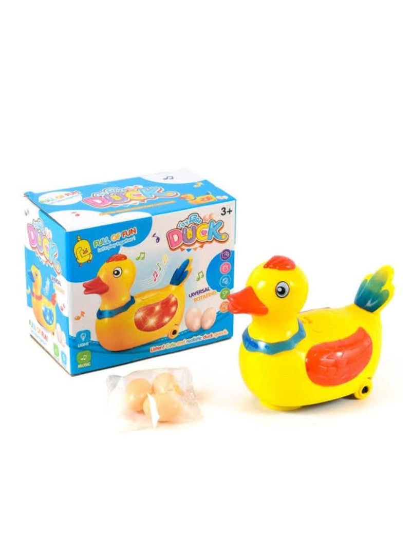 Plastic toy duck that walks, makes music, lights up and lays eggs - Image 1