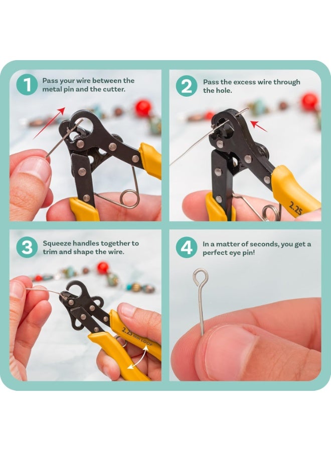 Ru syanl One Step Looper – Create and Trim Consistent 2.25 mm Loops for Jewelry, Use With 18-26g Craft Wire - Image 4