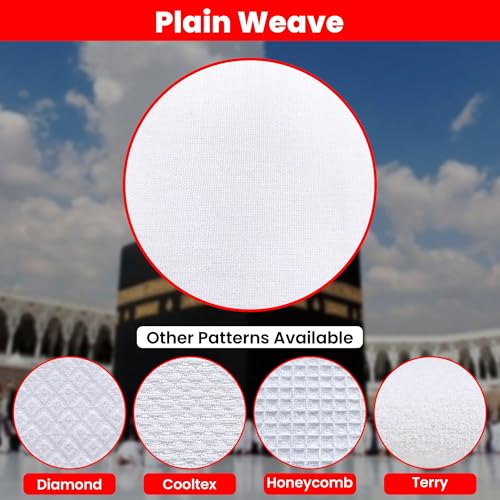 ZAHYA Plain Weave Ihram for Men – Premium 100% Cotton, Densely Woven, Opaque, Quick Dry – Hajj & Umrah - Image 5