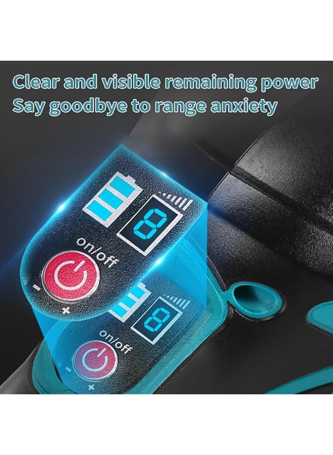 erorex Cordless Car Buffer Polisher Car Buffers And Polishers Kit 8 Variable Speed Car Polishing Kit 2 * 21V Batteries Cordless Polisher For Car Detailing Polishing Waxing Scratch Removing - Image 2