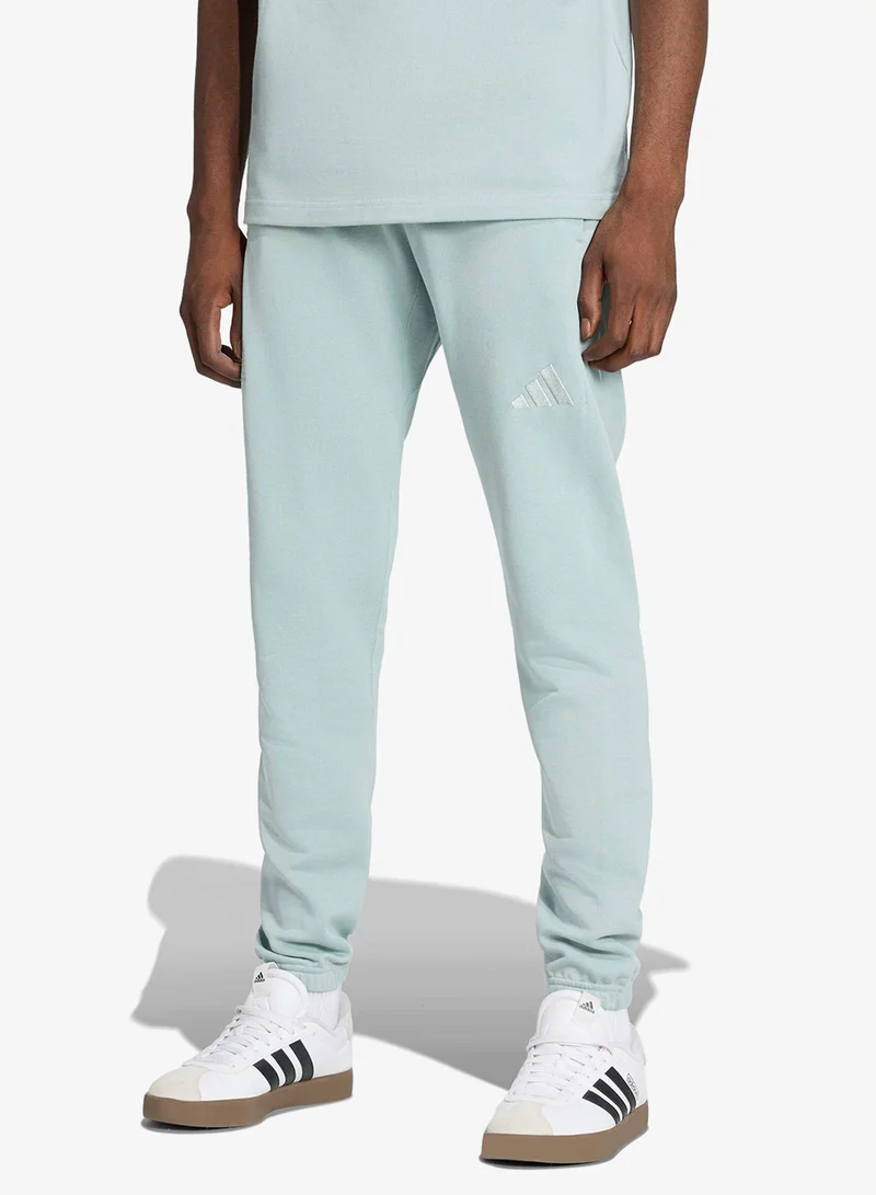 اديداس سراويل رياضية فرنسية تيري بقصة مستقيمة مدببة لجميع المواسم