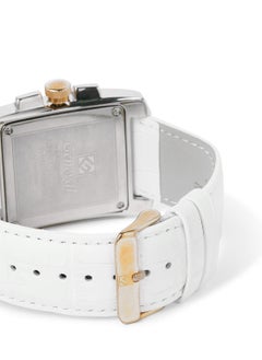 GENEVAL Leather Strap Analog Wrist Watch GL133CRWW - 39mm - White  - Image 3