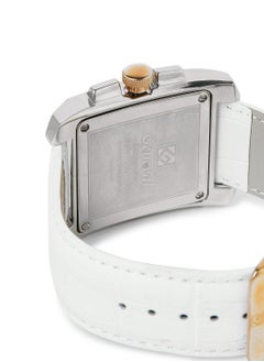 GENEVAL Leather Strap Analog Wrist Watch GL133CRWW - 39mm - White  - Image 4