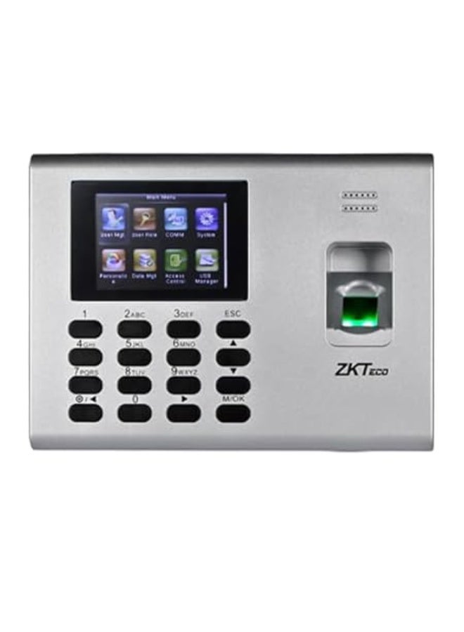 زد كيه تيكو ZKTeco K40 Pro Biometric Time Attendance & Access Control Terminal for offfice & Factory | Fingerprint+Card+Battery Backup | Free Cloud + Mobile App | Easy Setup” - Image 1