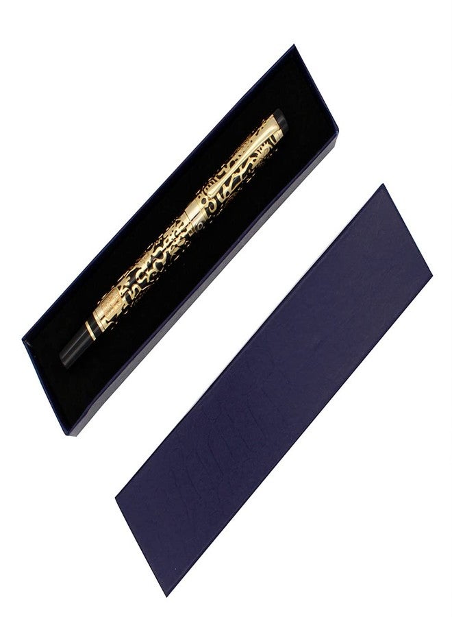 Gullor Advanced Fountain Pen Jinhao 5000 Dragon Year Golden with Black - Image 3