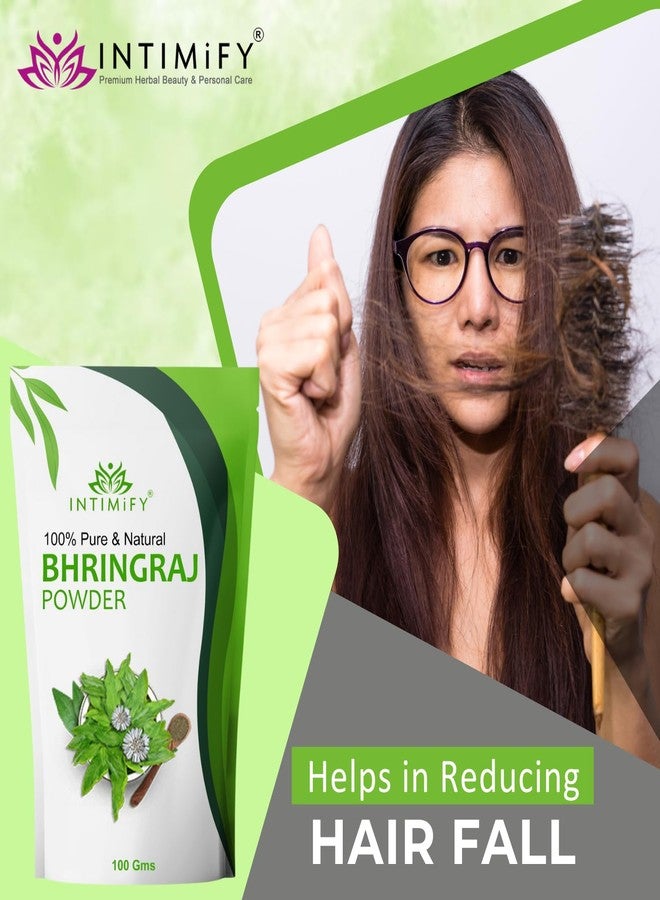 INTIMIFY Bhringraj Powder For Hair & Skin- 100Gms (Pack of 1) - Image 3