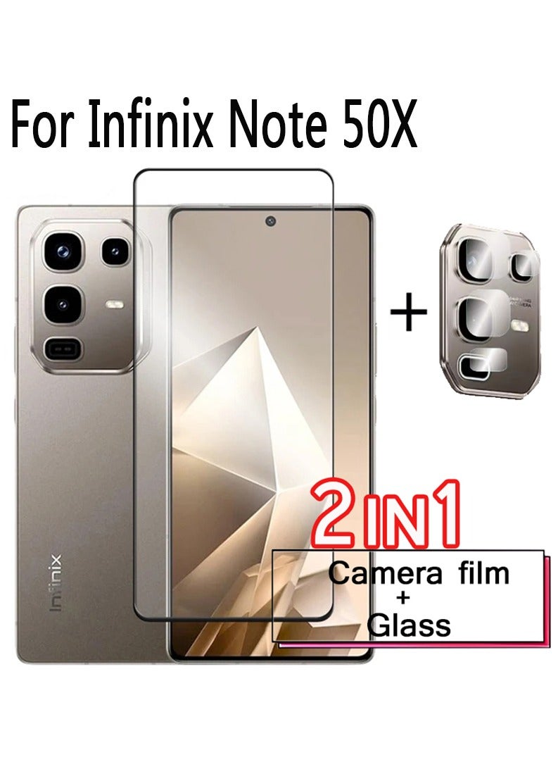 2 in 1 For Infinix Note 50X (2025) Screen & Camera Protection - High transparency full coverage security protector  - Image 1