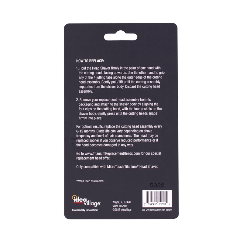Micro Touch MicroTouch Titanium Head Shaver, Replacement Head Only - Image 3