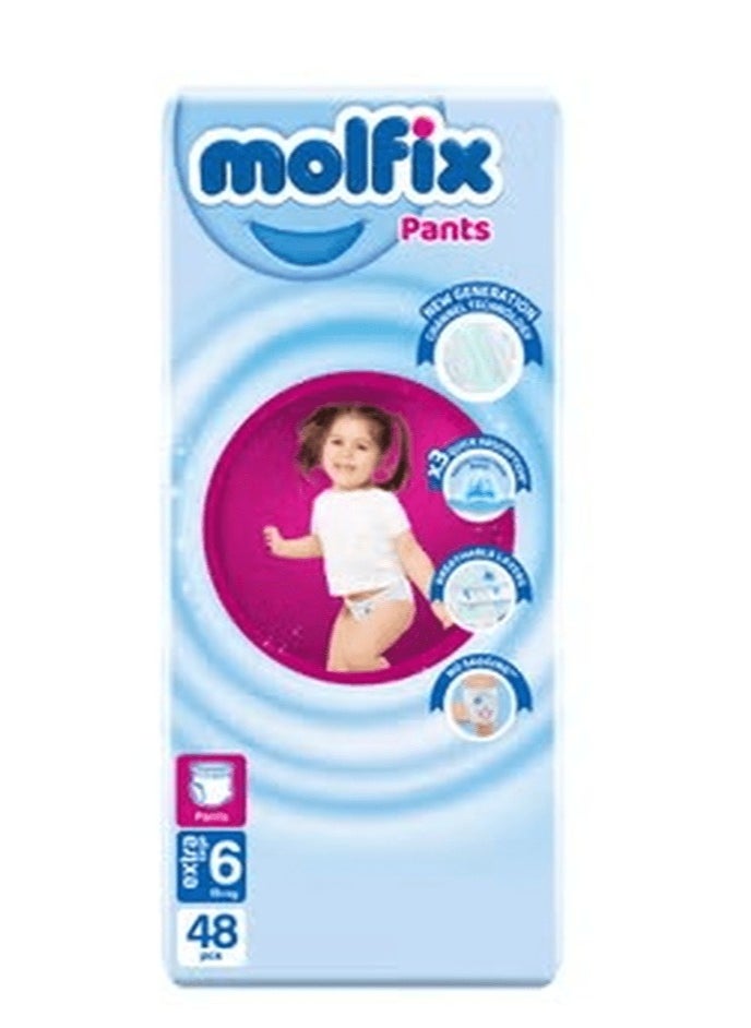 Molfix 48 Pieces Extra Large Baby Diapers Size 6 