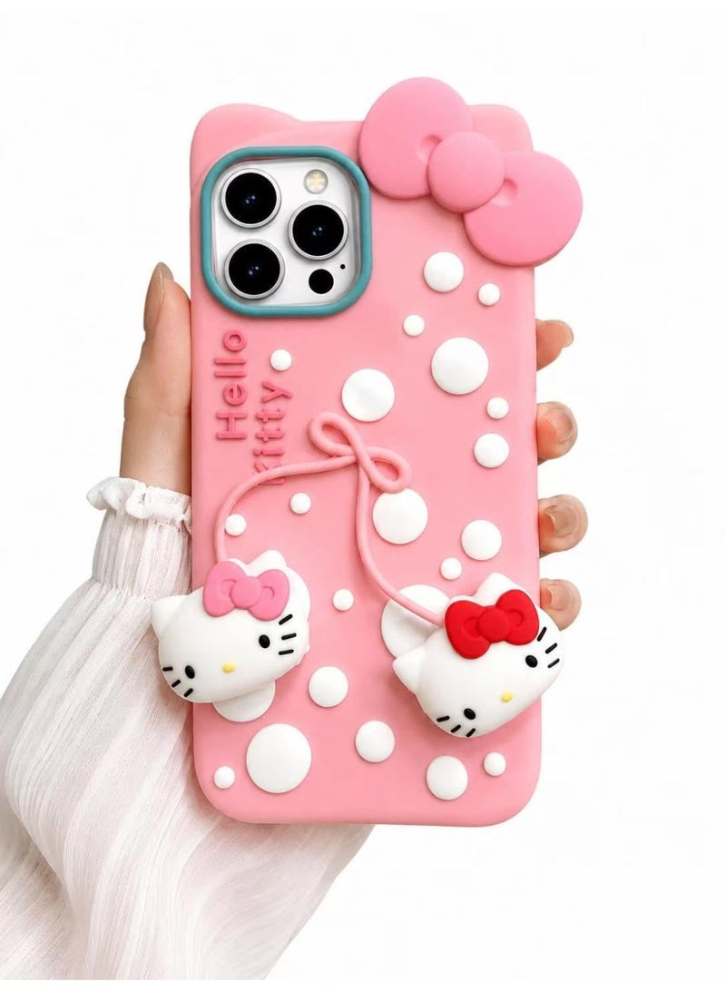 Ecosystem Stylish 3D Cartoon Case Compatible for iPhone 16 Pro Max, Round Protection, Anti-Slip, Scratch-Resistant, and Fun Cover IPhone 16 pro max