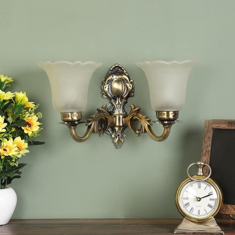 ELIANTE Antique Brass Metal Wall Light by Jainsons Lights Without Bulb NO12W by Jainsons Lights - Image 2