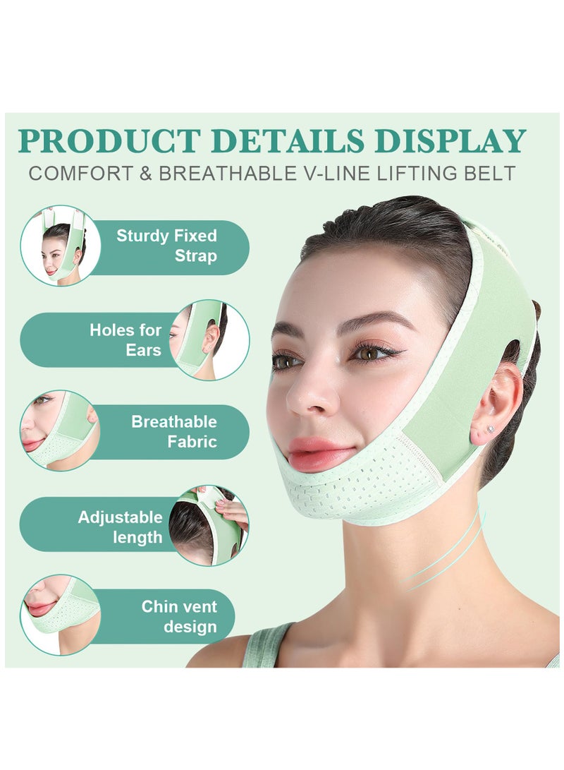 V-Shaped Face Lifting Belt with Breathable Vents, Comfortable Chin Up Bandage Strap for Facial Lifting and Shaping, Enhancing Your Facial Contours and Definition. - Image 4