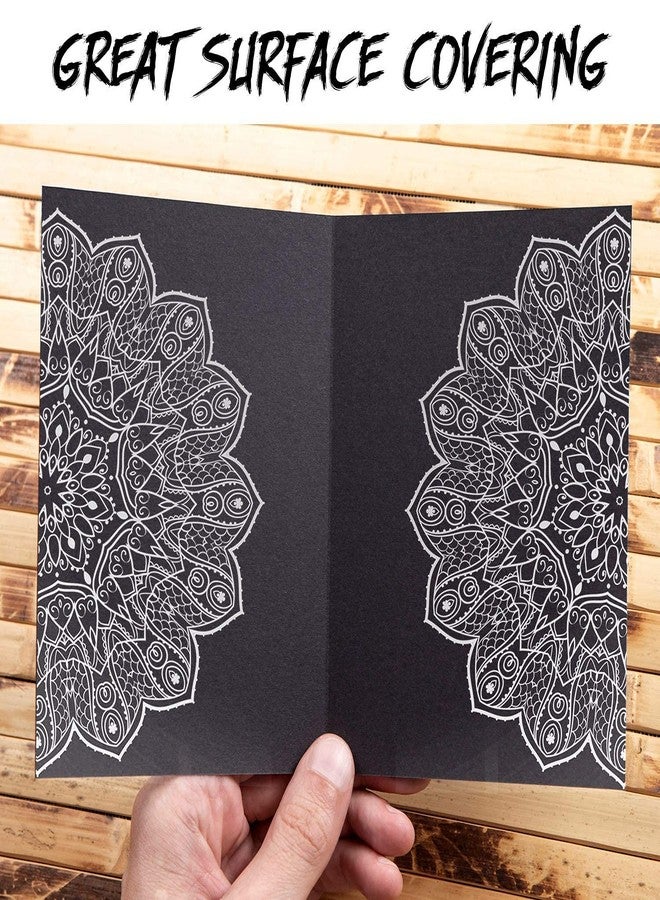 URBAN BOX White Gel Pens,Set Of 3,Highlight Gel Pen for Hand Paint Design & Highlight For Mandala Art,Black Paper & Doodling Illustration Deisgn Fine Point 0.8mm,White Ink Pens - Image 4