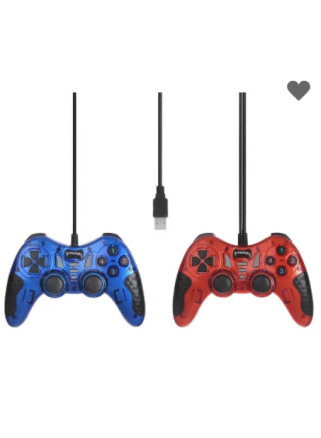 Utopia Dual Turbo USB Wired Game Controller – Fast Response & Universal PC Compatibility - Image 2