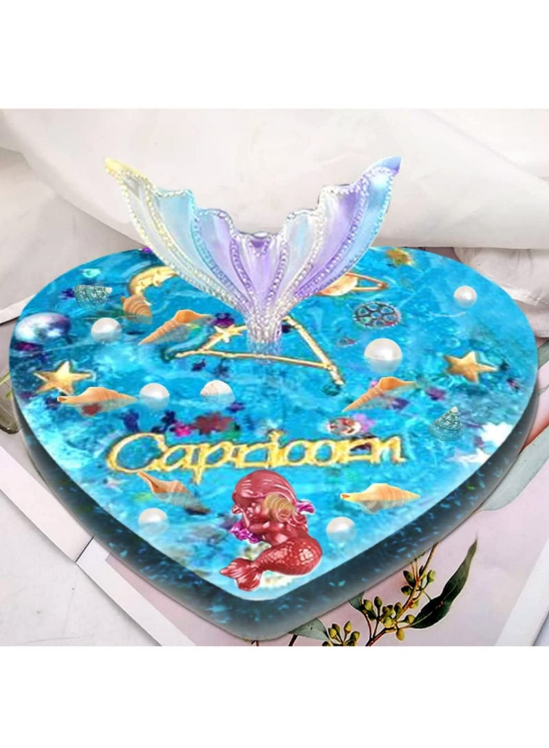 2PCS Large Hexagon Heart Silicone Resin Molds Deep Epoxy Resin Mold for Bookends Preserved Flowers Wedding Decor DIY Craft Specimens Reusable & Flexible - Image 5