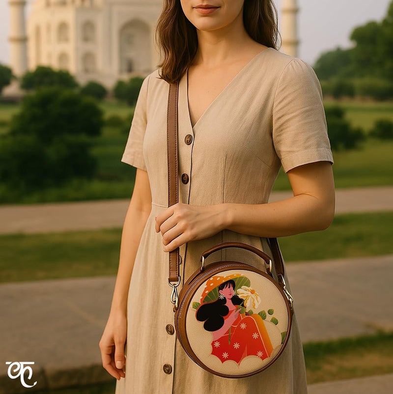 Kalankit Box Sling Bag for Women Girls | Side Sling Purse with Handle and Detachable Strap | Quirky Travel Crossbody Sling | Birthday Gifts Ideas for Teenager Girl - Image 5