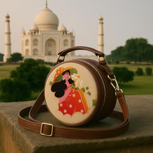 Kalankit Box Sling Bag for Women Girls | Side Sling Purse with Handle and Detachable Strap | Quirky Travel Crossbody Sling | Birthday Gifts Ideas for Teenager Girl - Image 3