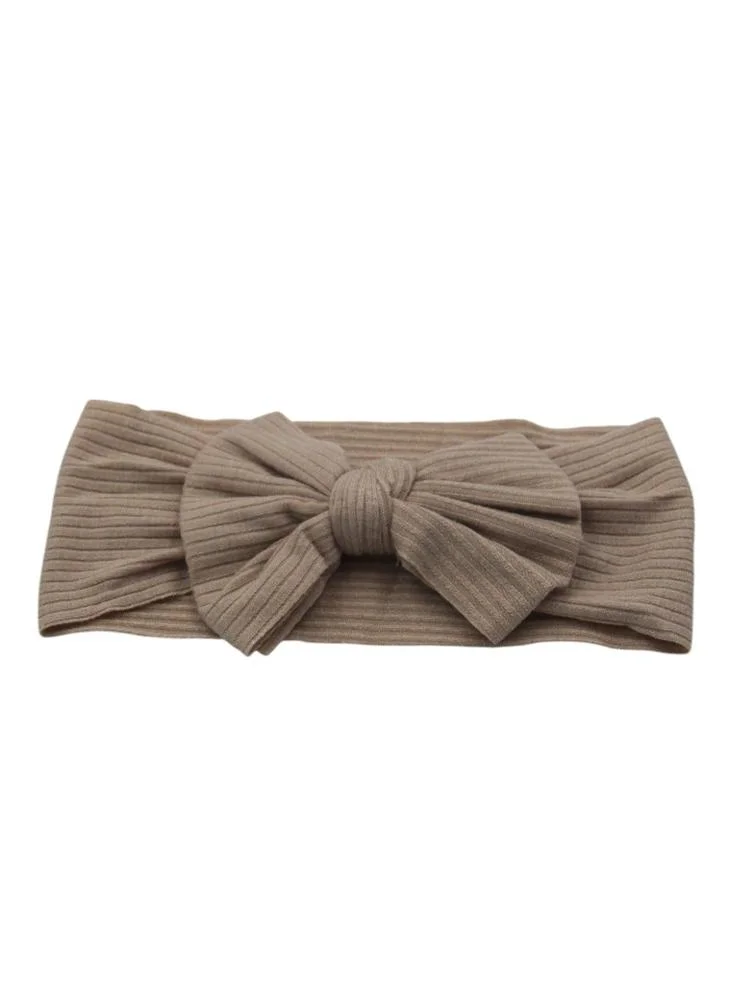 دىدانيالا D' Daniela - Leila Rainbow Glasses and Bow Barrette Ponytail Set For Babies and Girls - Beige