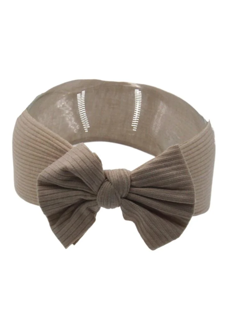 دىدانيالا D' Daniela - Leila Rainbow Glasses and Bow Barrette Ponytail Set For Babies and Girls - Beige
