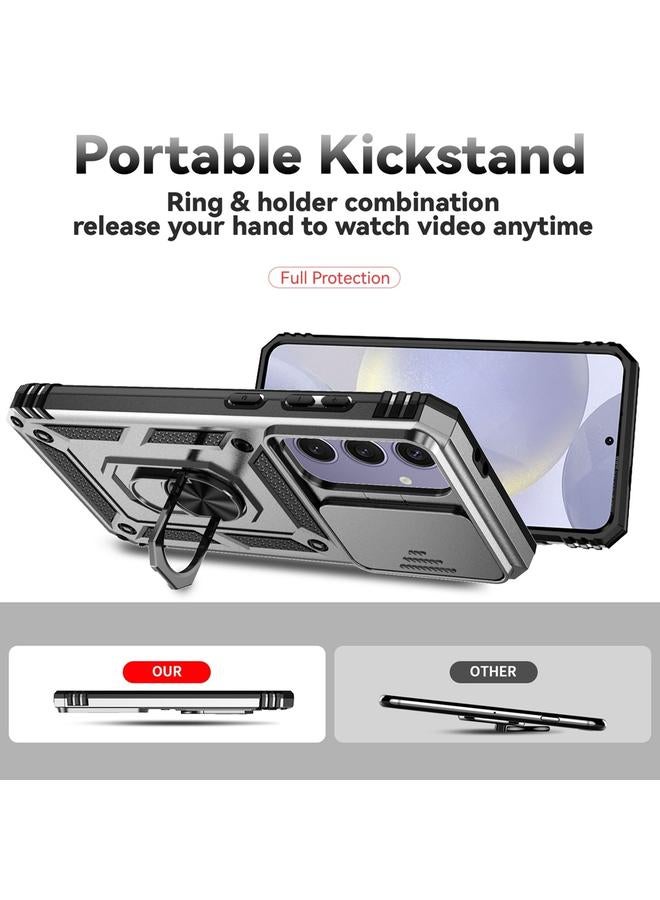 erorex Case For Samsung Galaxy S24 FE 5G Sliding Camshield Holder Phone Case - Image 3