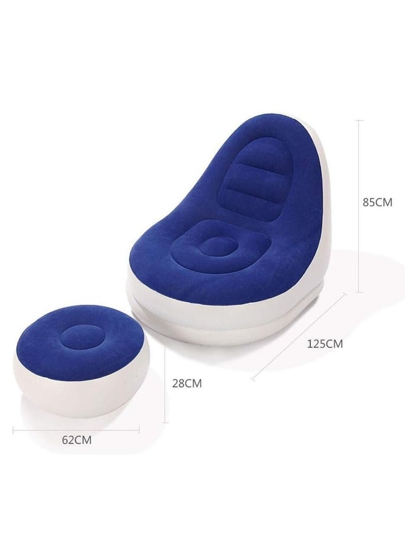 Generic Inflatable Sofa Household Outdoor Inflatable Stool Sofa Leisurely Inflatable Sofa - Image 2