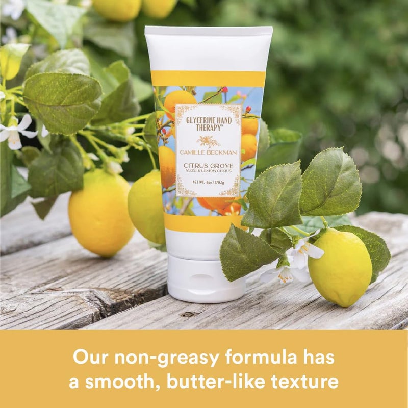 Camille Beckman Glycerine Hand Therapy Cream, Citrus Grove Scent, 8 Ounce - Image 3