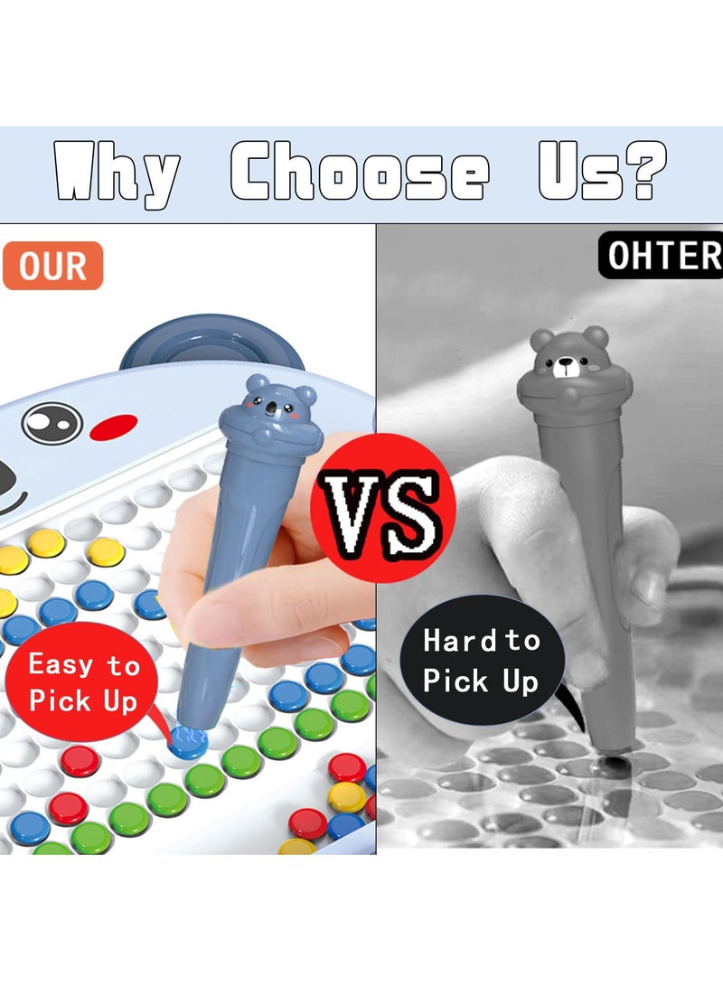 Magnetic Drawing Board for Kids Toddlers, Montessori Magnetic Dots Board, Lovely Koala Doodle Board with Magnetic Pen and Beads for Kids, Activities Travel Toy for Girls Boys Ages 3 and Up - Image 3