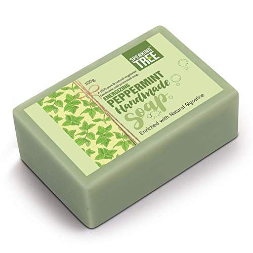 Speaking Tree Speaking tree Peppermint Handmade Soap Enriched with Natural Glycerin Pack of 3  - Image 2