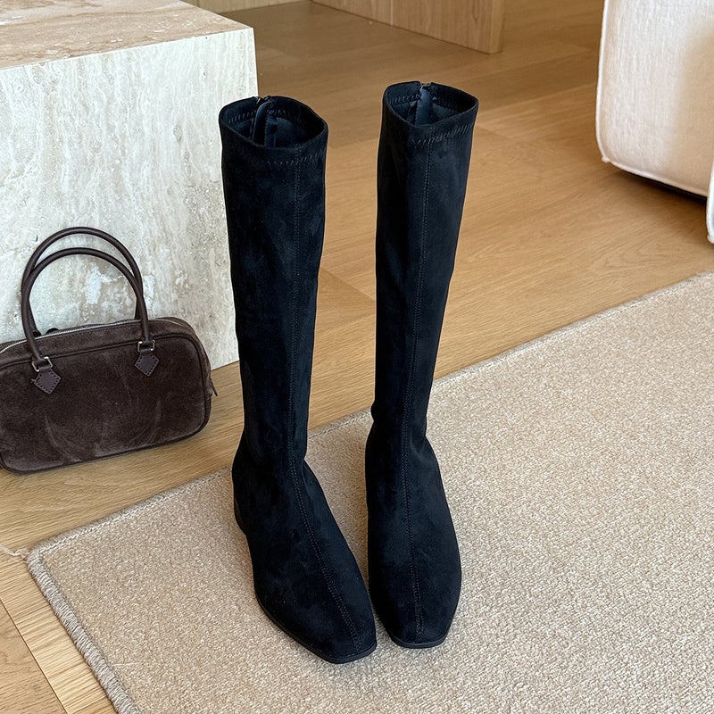 Marco&Joyce Retro Boots Women'S 2025 Autum New High-Leg Slim Boots French Long Knight Boots - Image 1