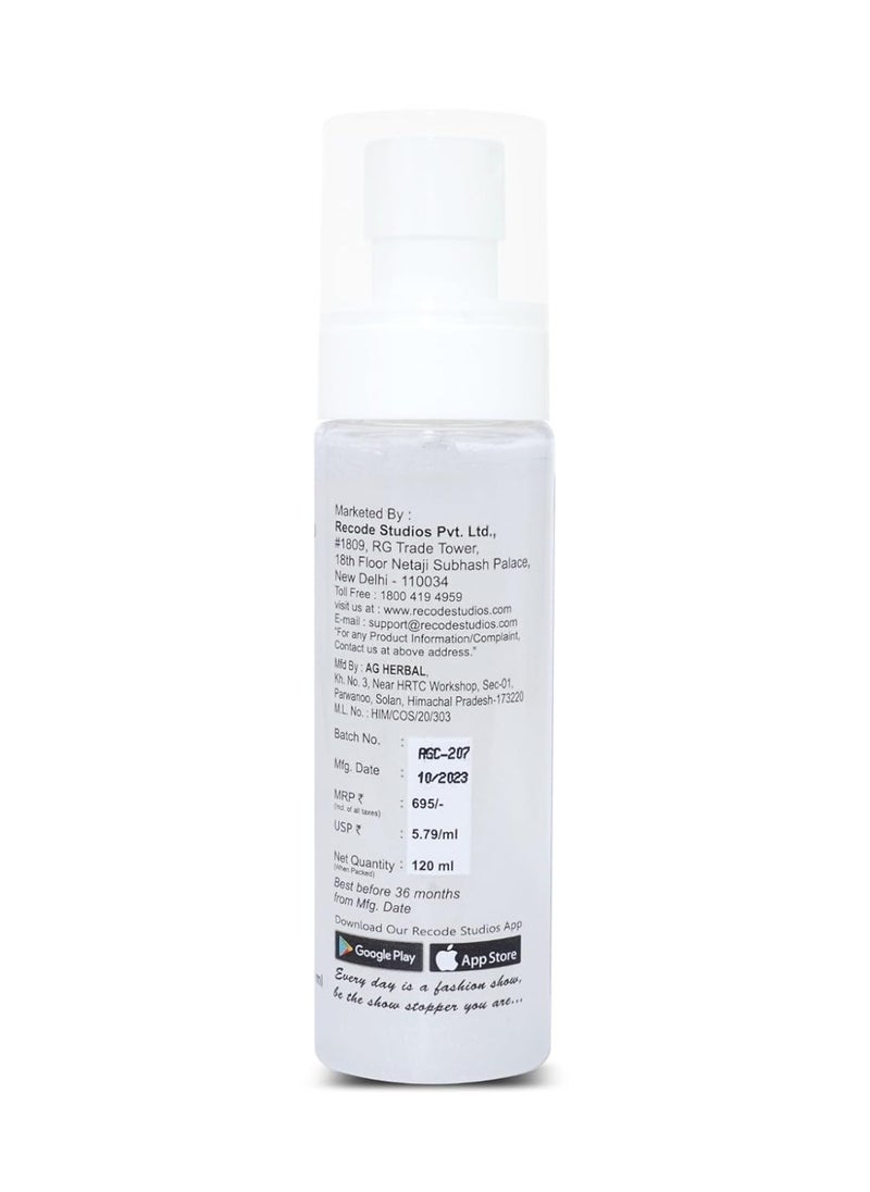 Recode Prep Set Glow 100ml with Silver Shimmer Long Lasting Hydrating Makeup Setting Spray for Dewy Finish and Radiant Glow  - Image 3