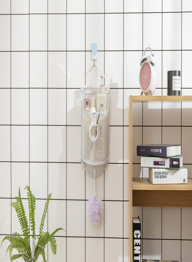 ALYER Small Hanging Mesh Shower Caddy,Series Toiletry and Bath Accessories Organizer (White) - Image 5
