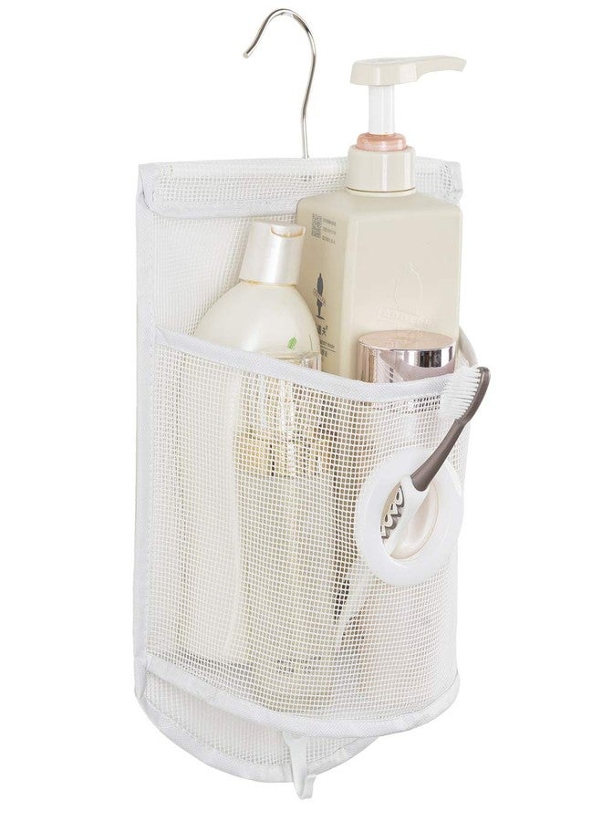 ALYER Small Hanging Mesh Shower Caddy,Series Toiletry and Bath Accessories Organizer (White) - Image 1