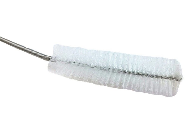 Yueton Blovess Yueton Flexible Tube Cleaning Brush, Nylon Long Brush with Loop, Hoses Bent Pipe Cleaning Brush, Bendable Tube Brush Cleaner, Aquarium Water Filter Pipe Air Tube Brush (White) - Image 2