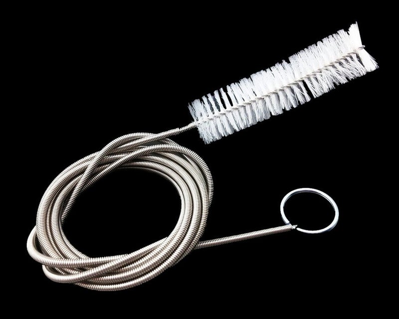 Yueton Blovess Yueton Flexible Tube Cleaning Brush, Nylon Long Brush with Loop, Hoses Bent Pipe Cleaning Brush, Bendable Tube Brush Cleaner, Aquarium Water Filter Pipe Air Tube Brush (White) - Image 1