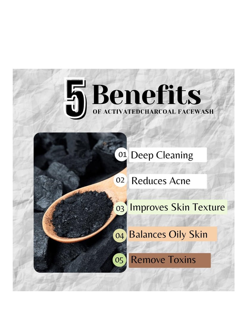 ONE WITH NATURE One With Nature 4Oz 6Pack Charcoal Soap Bar in Gift Box for Face, Body, Acne, All Skin Types - Contains Dead Sea Salt, Activated Charcoal, Shea Butter, Argan Oil and 21 Essential Minerals  - Image 2