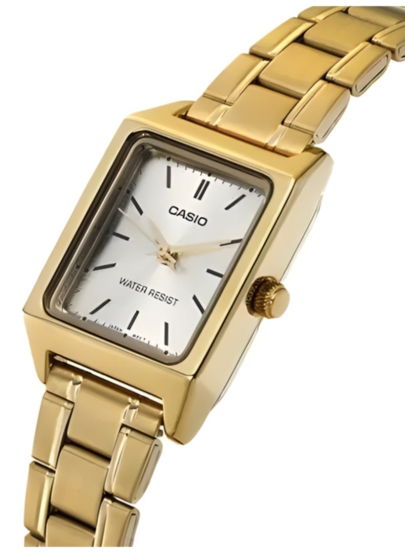 Casio Women's Ultra Thin Analog Watch, Champagne Gold Dial with Bar Markers, Gold Ion-Plated Stainless Steel Bracelet, 3ATM Water Resistant LTP-V007G-9E - Image 2