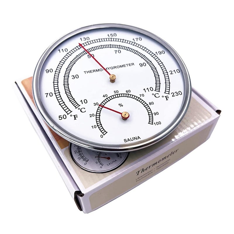 Sauna Fahrenheit Thermometer Hygrometer Indoor Dial Hygrothermograph Temperature Measure Tool - Image 4
