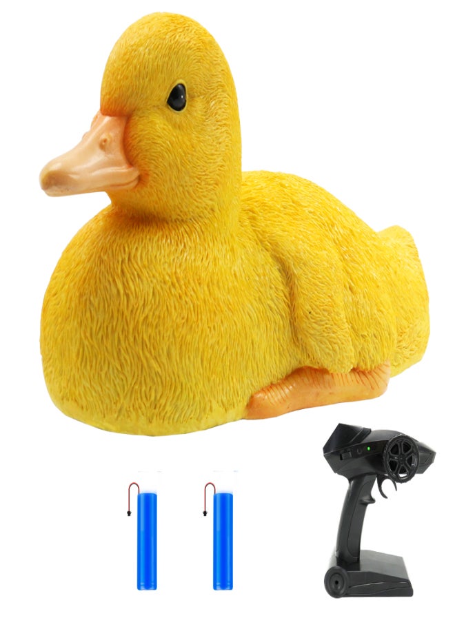 Flytec V203 RC Boat RC Duck Boat 2.4Ghz 2CH Hunting Motion Remote Control Duck Boat Waterproof for Swimming Pool Pond&Garden Decor with 2 Battery - Image 1