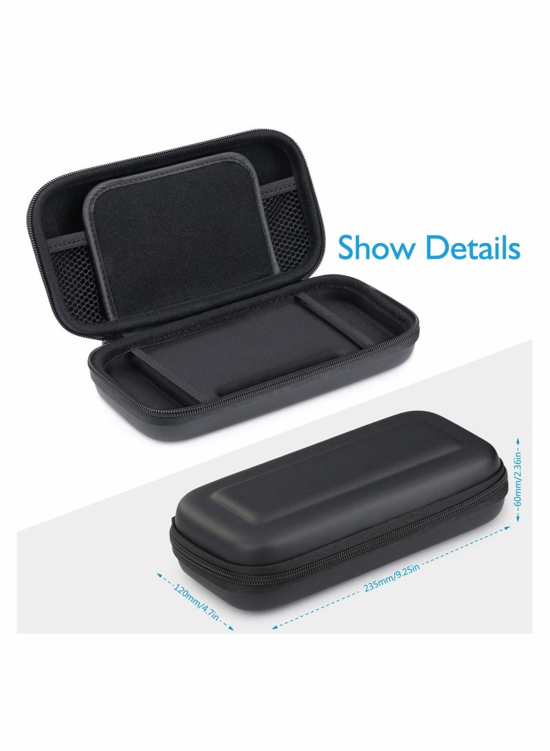 Excefore Carrying Case Compatible with Switch Lite, Protective Hard Shell Travel Carrying Convex Case Pouch for Switch Lite Console + 2 Pack Screen Protector  - Image 3